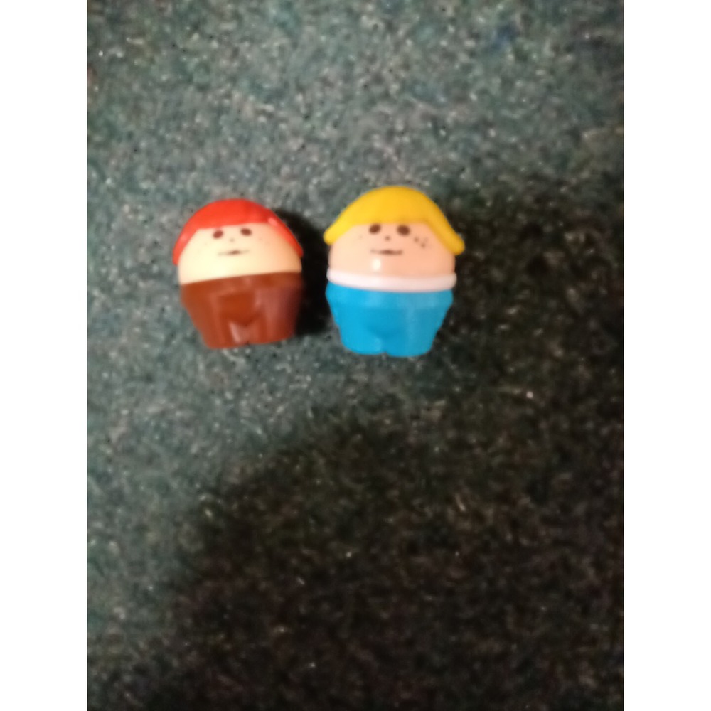 Vintage Little Tikes Chunky People Square Bottoms LOT OF‎ 2